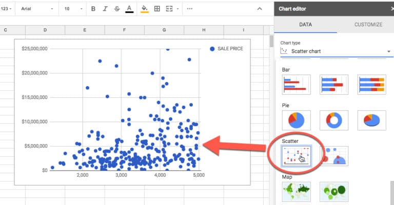 how do you create a scatter plot in eviews 9 student version