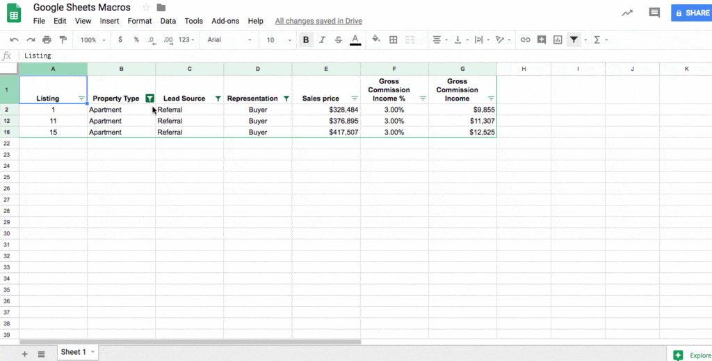 Macro To Reset Filters