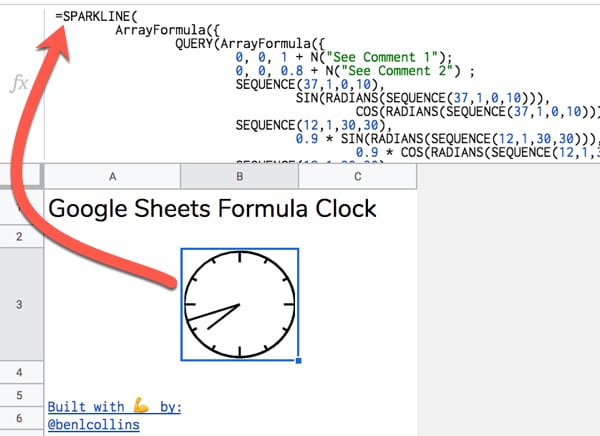 Google Sheets Clock