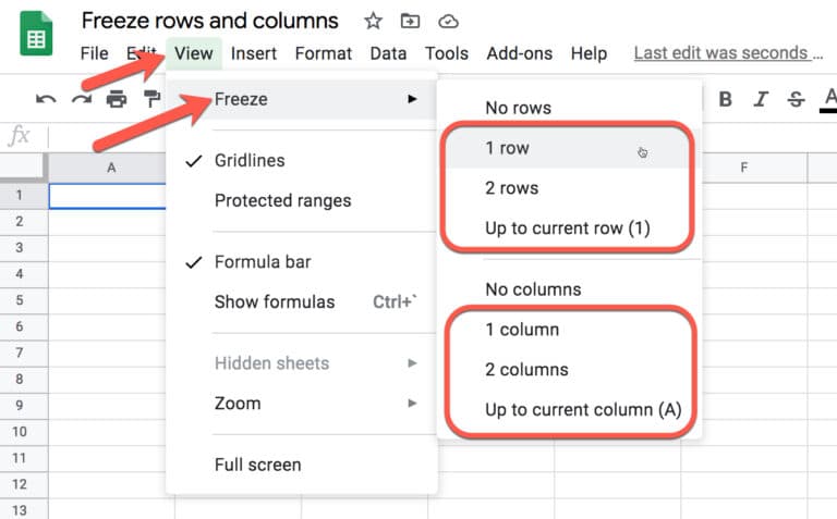 google sheets shortcuts insert row