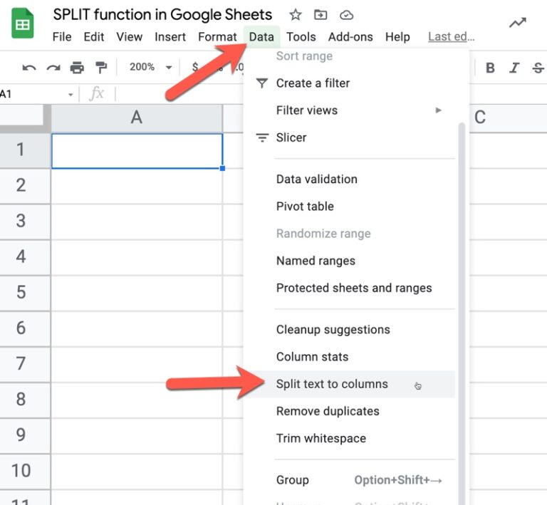 Split Function In Google Sheets With Example Use Cases Mobile Legends