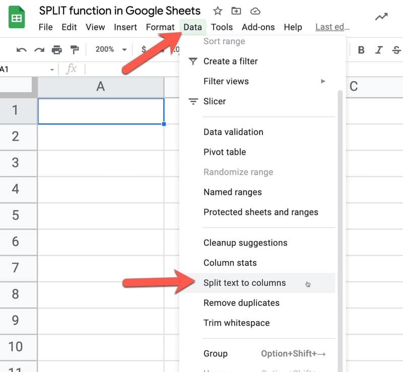 Split Function In Google Sheets With Example Use Cases
