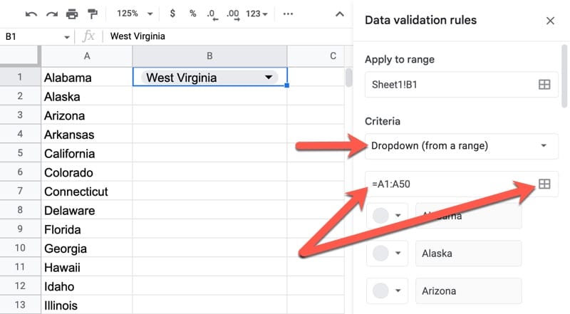 How To Add Drop Down List In Google Sheets Coefficient 53 OFF